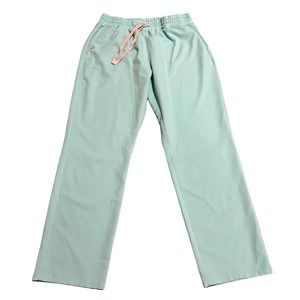 FIGS Straight Leg Scrub Pants Technical  Mint Blue L